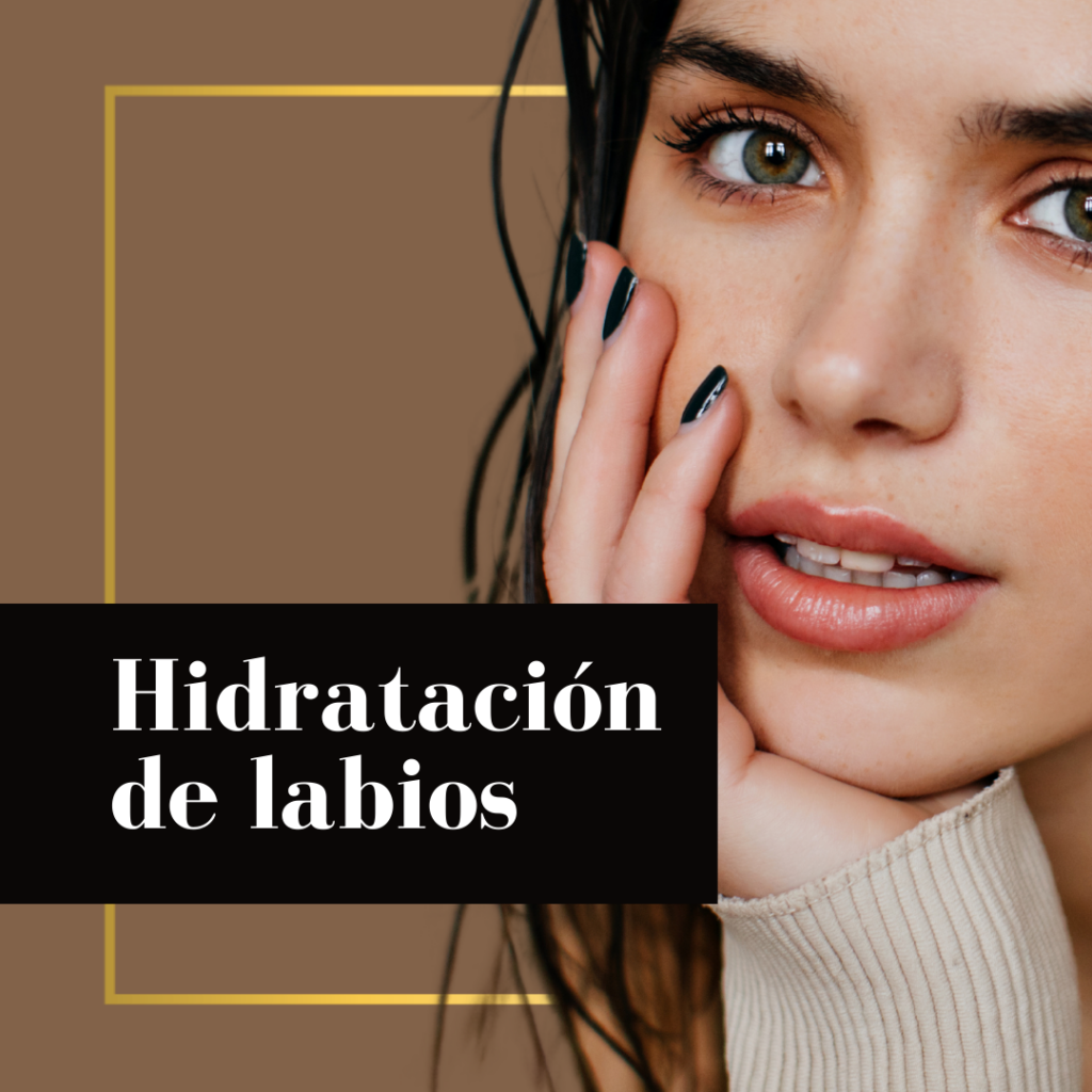 Hidratación de labios con ácido hialurónico